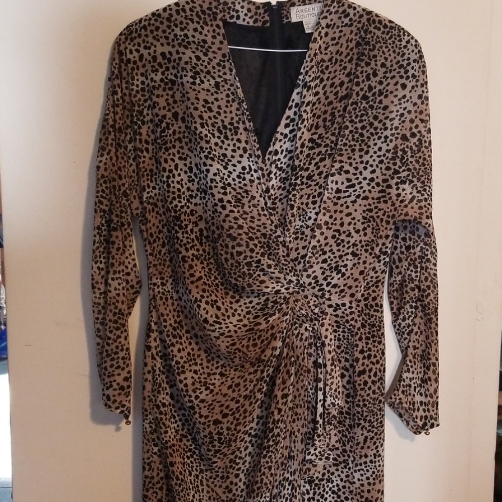 ARGENTI BOUTIQUE amimal dress size 14